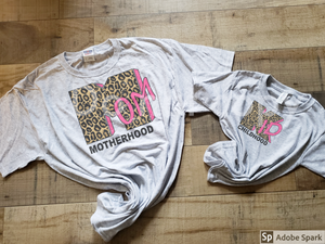 Mom motherhood leopard pink