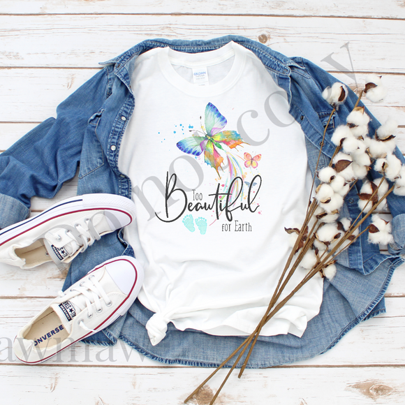 Too beautiful for earth infant butterfly