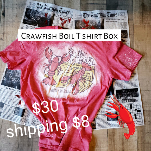 Crawfish Boil box-  Tee shirt Box- EXCLUSIVE!