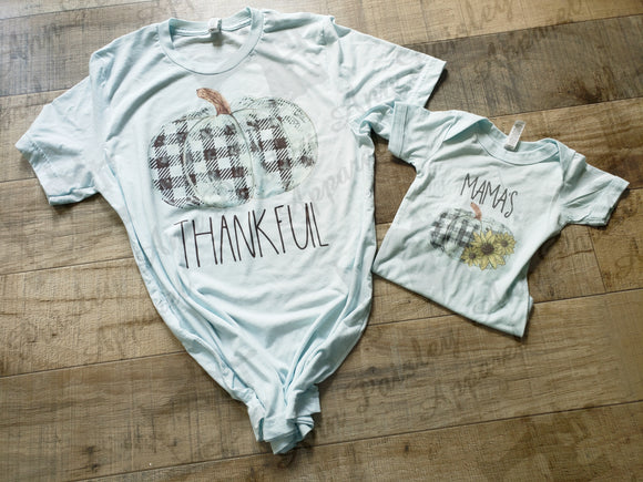 Thankful Buffalo Plaid Pumpkin