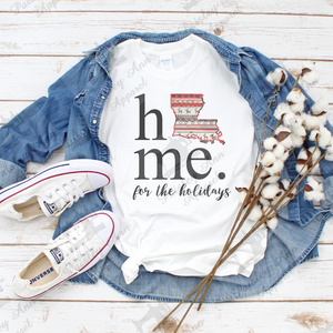 Home for the holidays state shirt