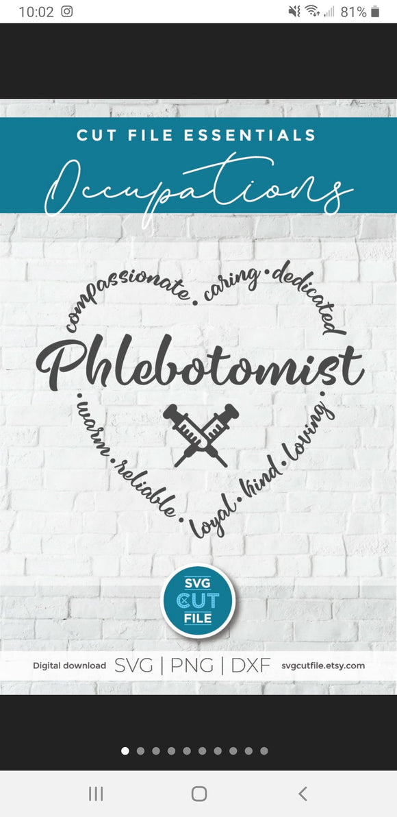 Phlebotomy phlebotomist heart occupation