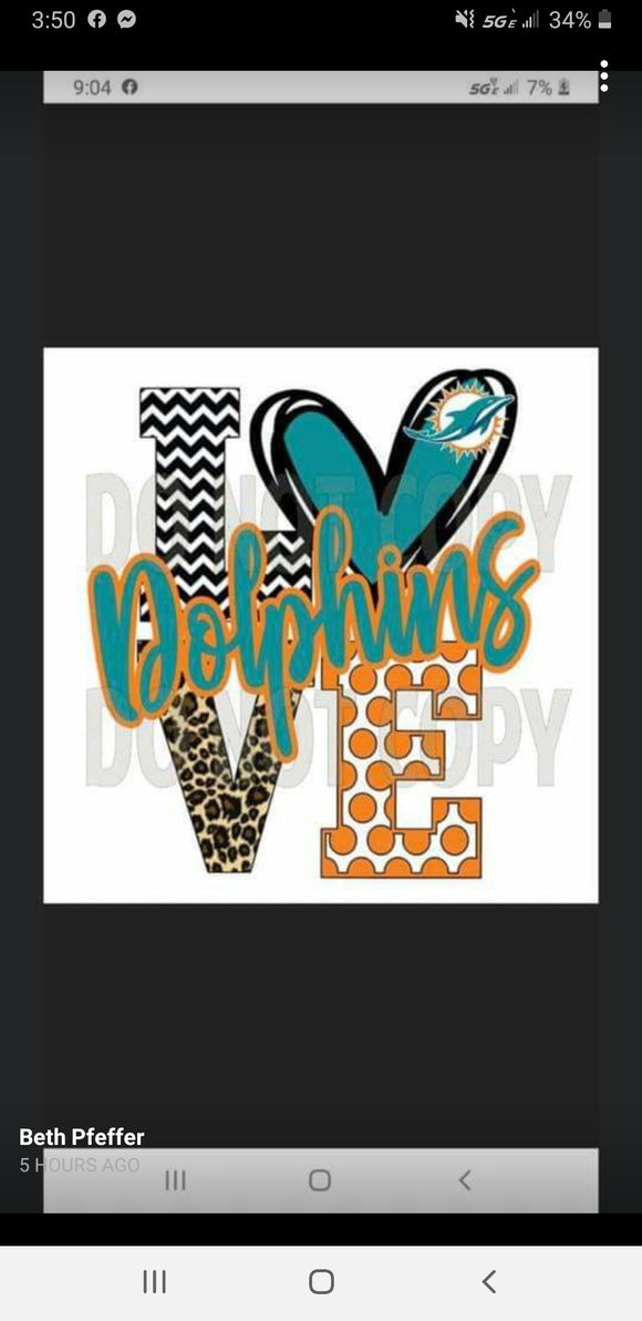 Miami dolphins love football