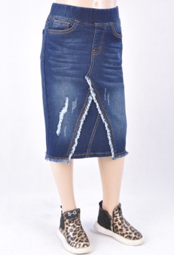 GIRLS Bella denim skirt