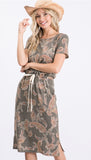 Paisley olive Dress