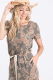 Paisley olive Dress