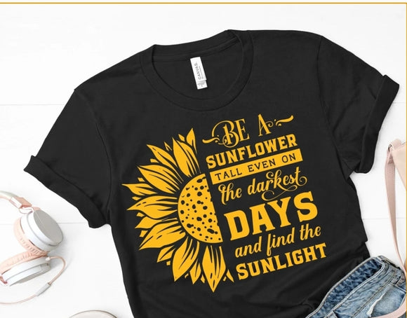 Sunflower yellow SCREEN PRINT T shirt