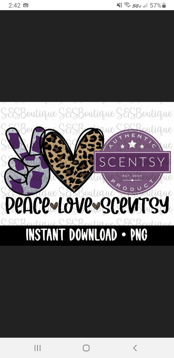 Peace love scentsy