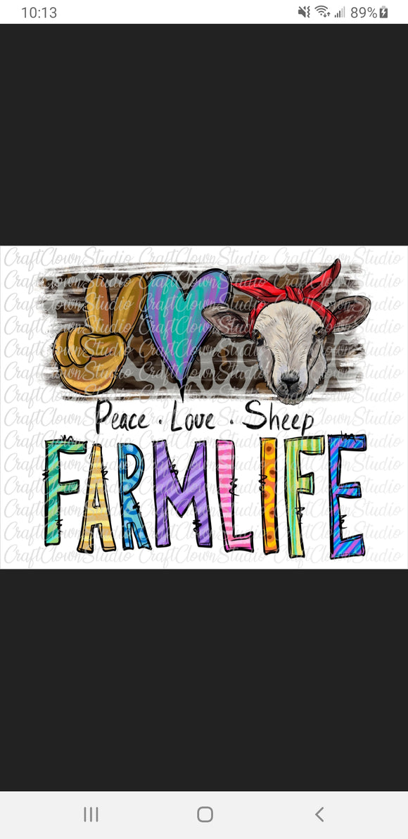 Peace love sheep farm life tahiti