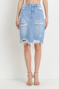 "Grace" denim skirt