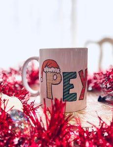 Christmas name mug coffee cup