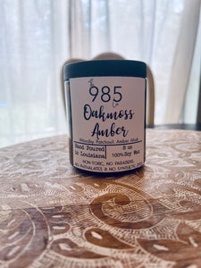 Oakmoss Amber Soy Candle