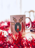 Christmas name mug coffee cup