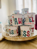 Christmas name mug coffee cup
