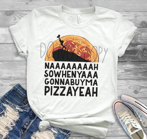 Pizza lion on slate grey
