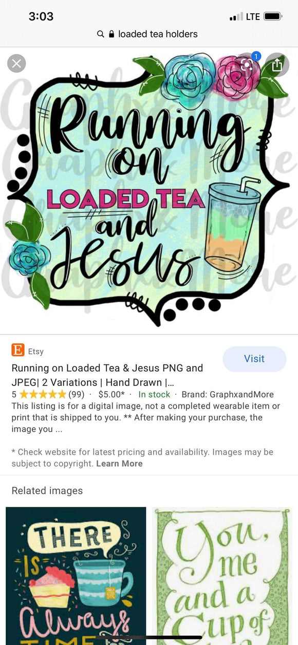 Running on loaded tea and Jesus
