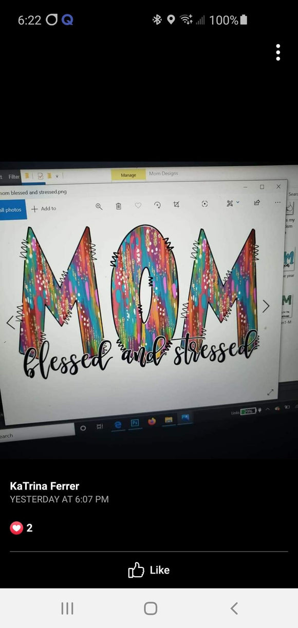 Mom-Blessed and stressed