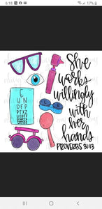 Optometrist proverbs -tahiti distressed