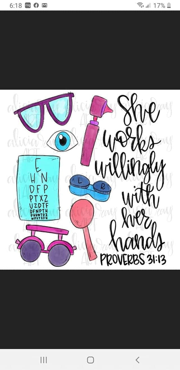 Optometrist proverbs -tahiti distressed